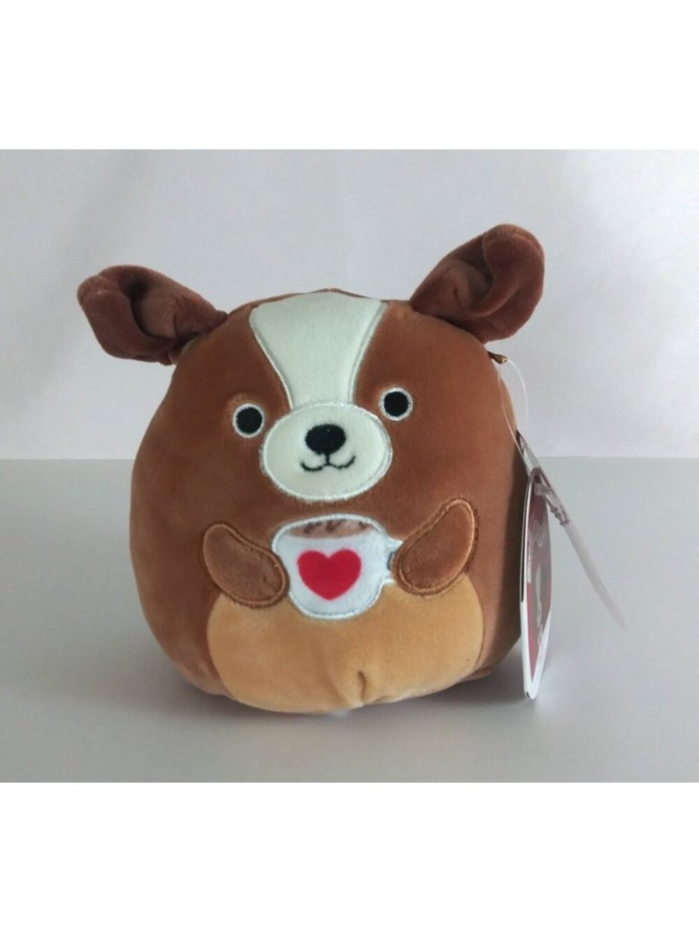 NWT Squishmallows Valentine's Bernie The Dog 5" Plush